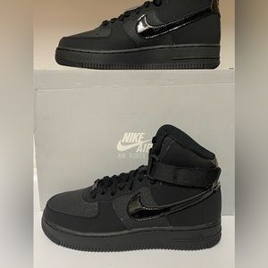 Nike Air Force 1 High GS 'Black' Youth Shoes Sneakers 653998-001 SZ 5Y